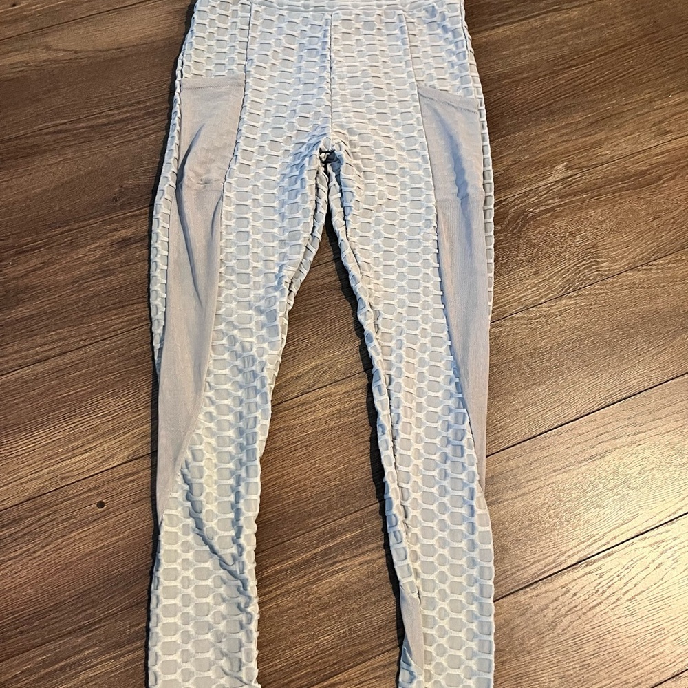 Rue21 Light Blue Honeycomb Leggings